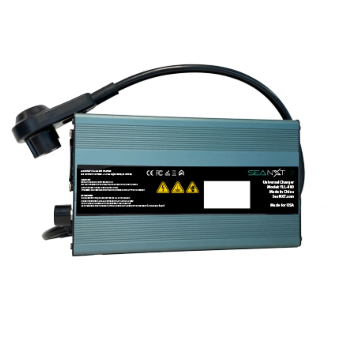 SeaNXT Elite Variable Charger with adjustable settings and charging modes, designed for underwater scooters.